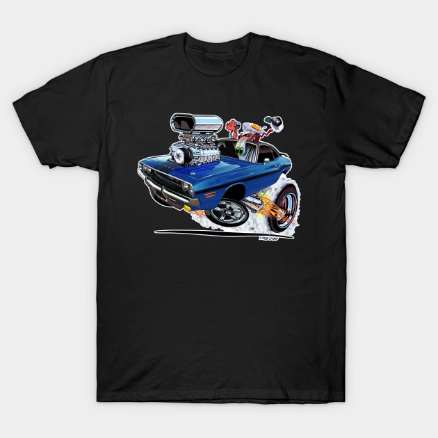 Vince Crain High Octane 1970 Dodge Challenger T-Shirt by vincecrain